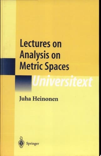 Lectures on Analysis on Metric Spaces