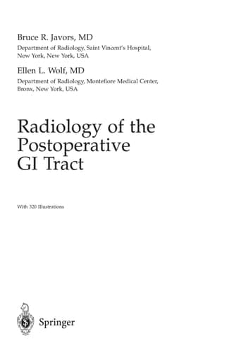 Radiology of the Postoperative GI Tract