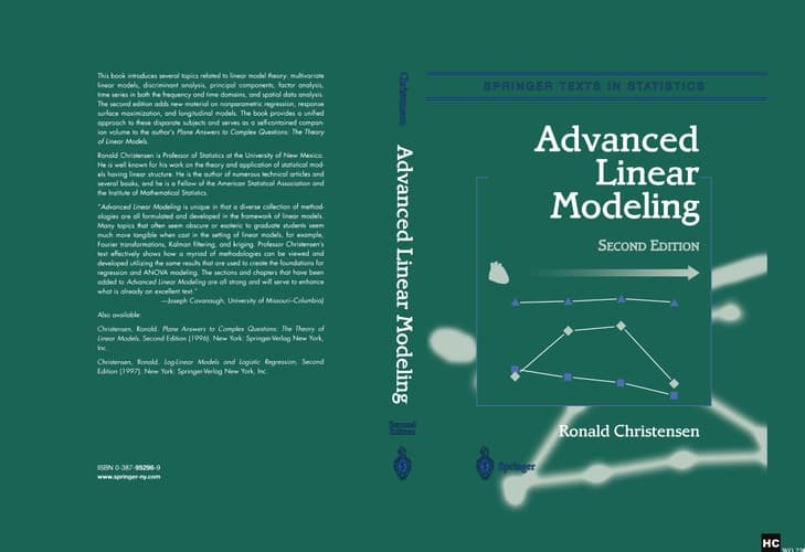Advanced Linear Modeling Multivariate, Time Series, and Spatial Data; Nonparametric Regression and Response Surface Maximization
