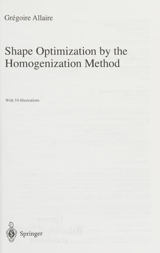 Shape Optimization by the Homogenization Method