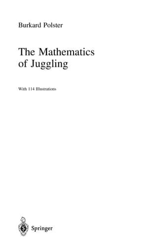 The Mathematics of Juggling