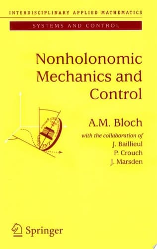 Nonholonomic Mechanics and Control