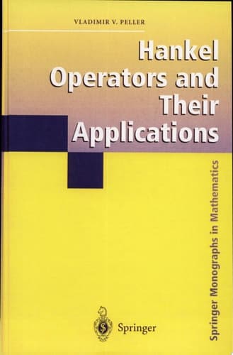 Hankel Operators and Their Applications