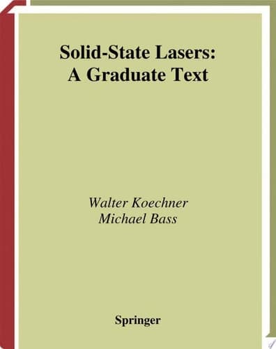 Solid-State Lasers A Graduate Text