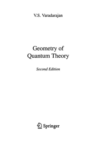 Geometry of Quantum Theory