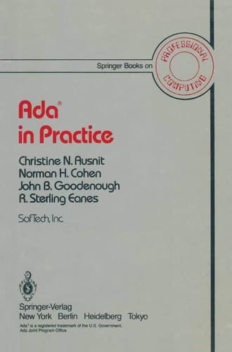 Ada® in Practice (Springer Books on Professional Computing)