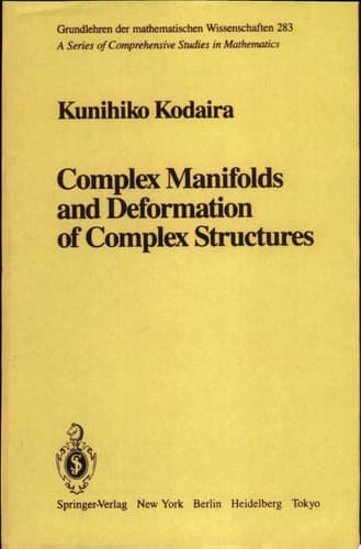 Complex Manifolds and Deformation of Complex Structures