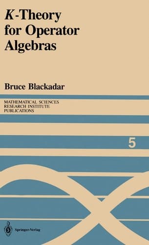K-Theory for Operator Algebras (Mathematical Sciences Research Institute Publications)