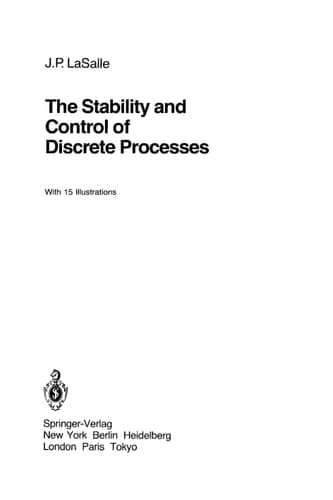 The Stability and Control of Discrete Processes
