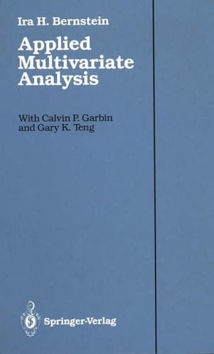 APPLIED MUTIVARIATE ANALYSIS