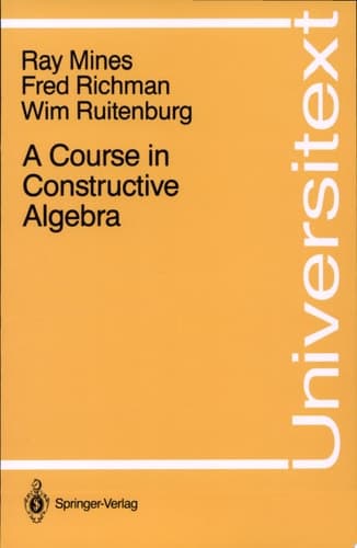 A Course in Constructive Algebra