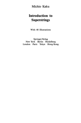 Introduction to Superstrings