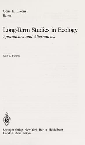 Long-Term Studies in Ecology: Approaches and Alternatives