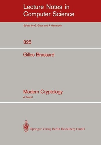 Modern Cryptology A Tutorial