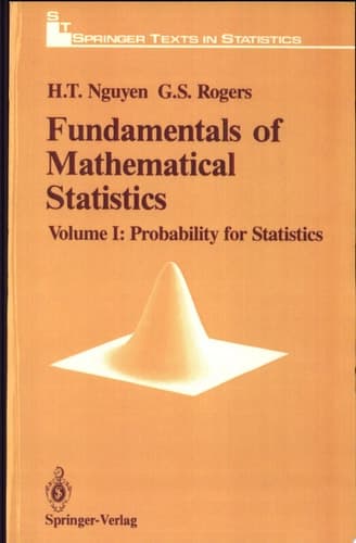 Fundamentals of Mathematical Statistics Probability for Statistics