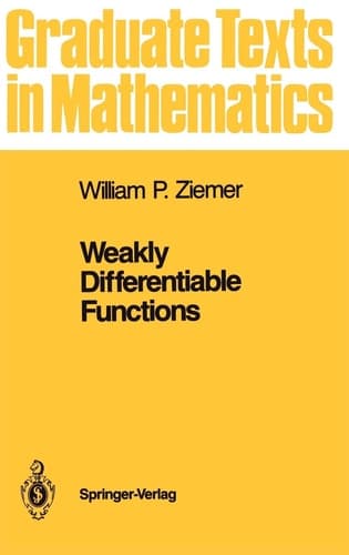 Weakly Differentiable Functions Sobolev Spaces and Functions of Bounded Variation