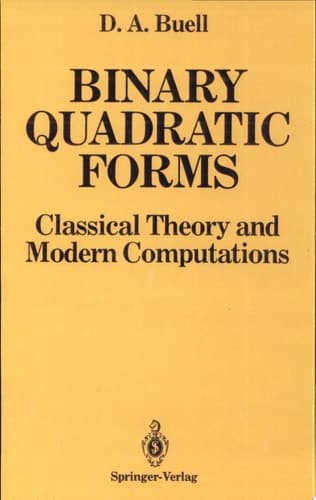 Binary Quadratic Forms Classical Theory and Modern Computations