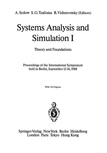 Systems Analysis and Simulation II. Applications. Advances in Simulation, Volume 2 with 155 Figures