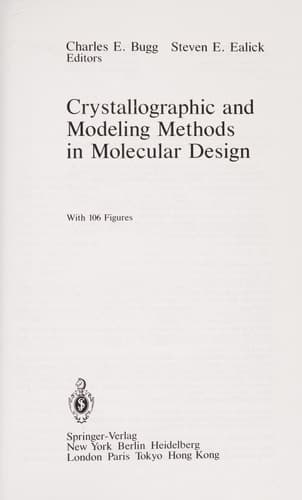 Crystallographic and Modeling Methods in Molecular Design
