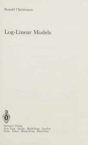 Log-Linear Models (Springer Texts in Statistics)