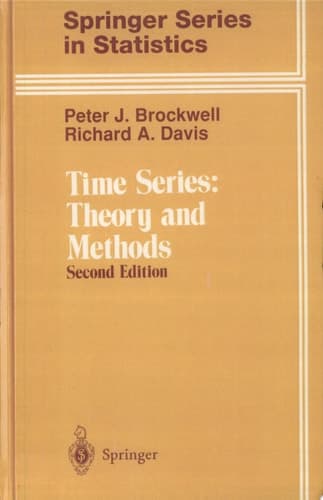 Time Series: Theory and Methods Theory and Methods