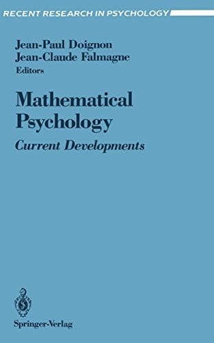 Mathematical Psychology Current Developments