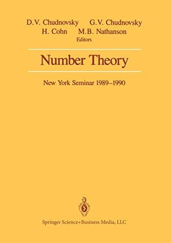Number Theory New York Seminar 1989–1990