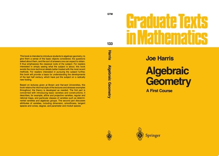Algebraic Geometry A First Course