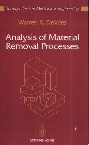Analysis of Material Removal Processes