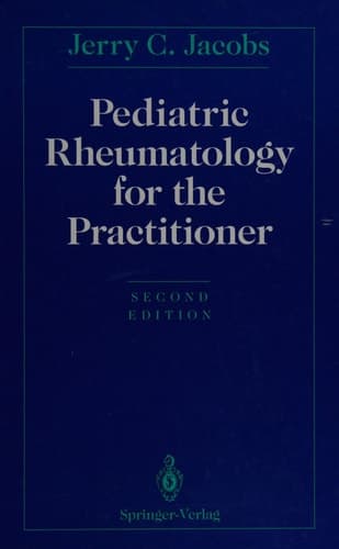 Pediatric Rheumatology for the Practitioner