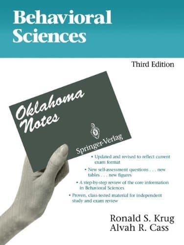 Behavioral Sciences (Oklahoma Notes)