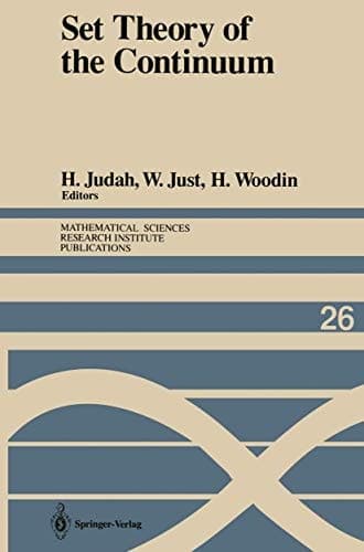 Set Theory of the Continuum (Mathematical Sciences Research Institute Publications)