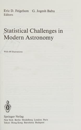 Statistical Challenges in Modern Astronomy
