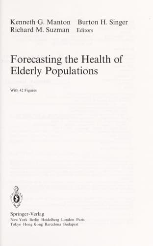 Forecasting the Health of Elderly Populations
