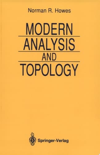 Modern Analysis and Topology