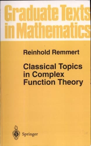 Classical Topics in Complex Function Theory