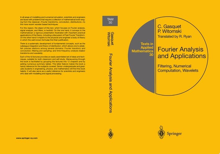 Fourier Analysis and Applications Filtering, Numerical Computation, Wavelets