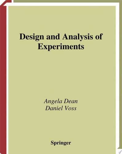 Design and Analysis of Experiments