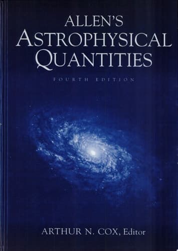 Allen's Astrophysical Quantities