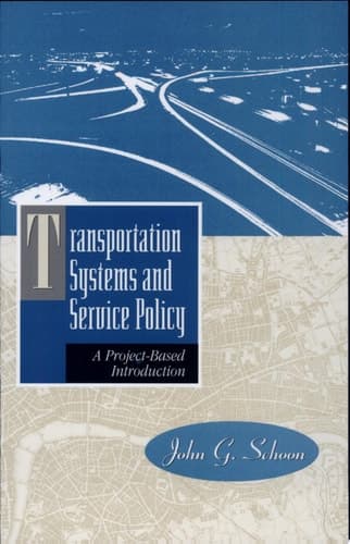 Transportation Systems and Service Policy A Project-Based Introduction