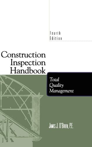 Construction Inspection Handbook Total Quality Management
