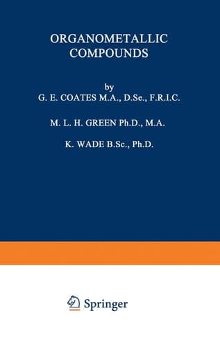 Organometallic Compounds Volume Two: The Transition Elements