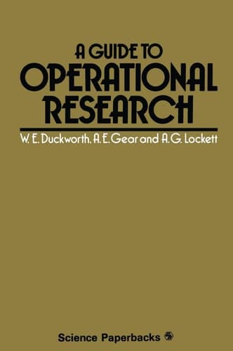 A Guide to Operational Research (Science Paperbacks)
