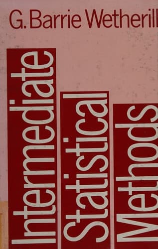 Intermediate Statistical Methods (Science Paperbacks 172 172)
