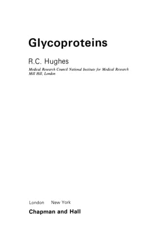 Glycoproteins (Science Paperbacks)