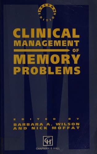Clinical Management of Memory Problems