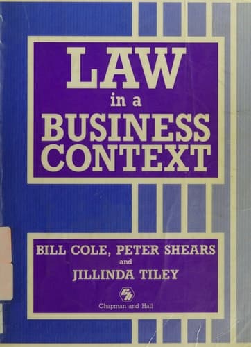 Law in a Business Context