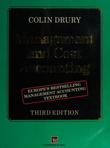 MANAGEMENT AND COST ACCOUNTING