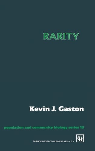 Rarity (Population and Community Biology Series)
