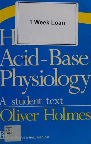 Human Acid-Base Physiology A Student Text